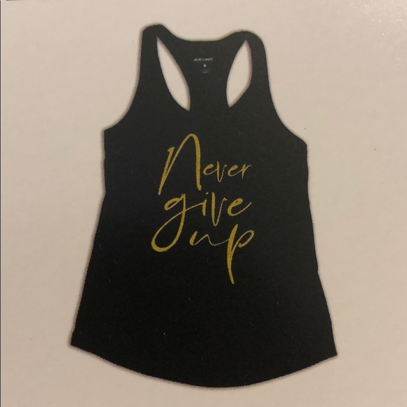 Tops - Never Give Up Gym Tank